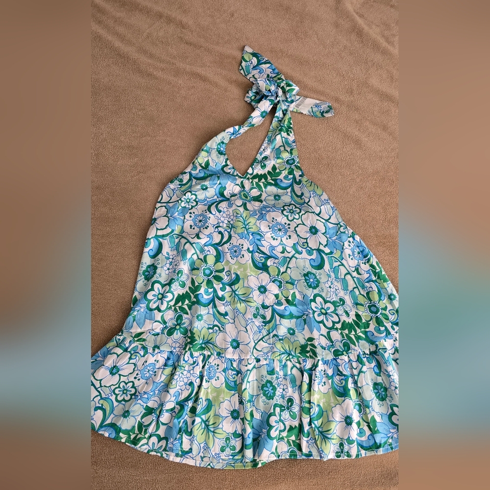 Vibrant Floral Halter Top